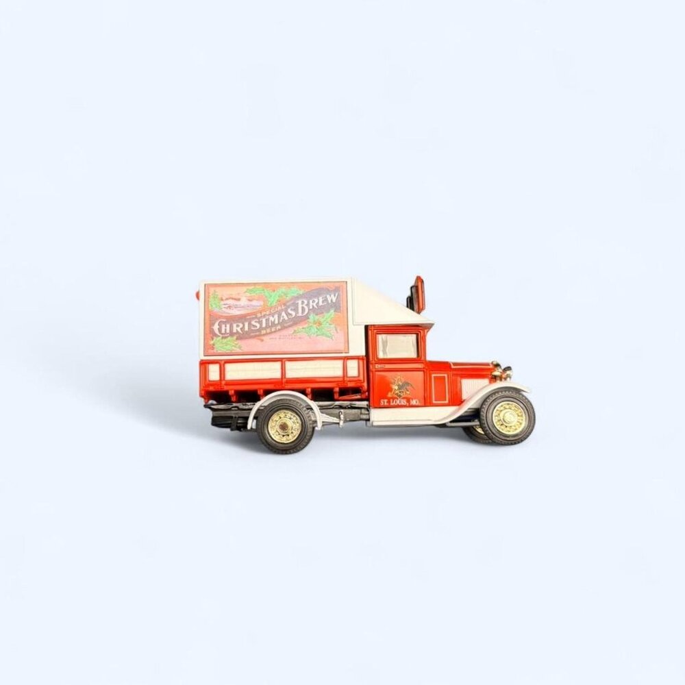 Mattel Platinum Edition 1932 Ford AA 1.5 Ton Truck Diecast Budweiser Christmas